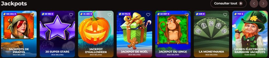Vincispin Casino Jackpots